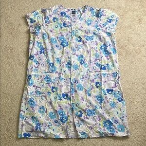 Basic Editions Floral Nightgown - Blue and Purple